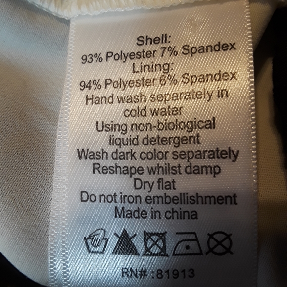 Tracy Reese Black Eyelet Lined Dress Size 13 - Picture 6 of 8